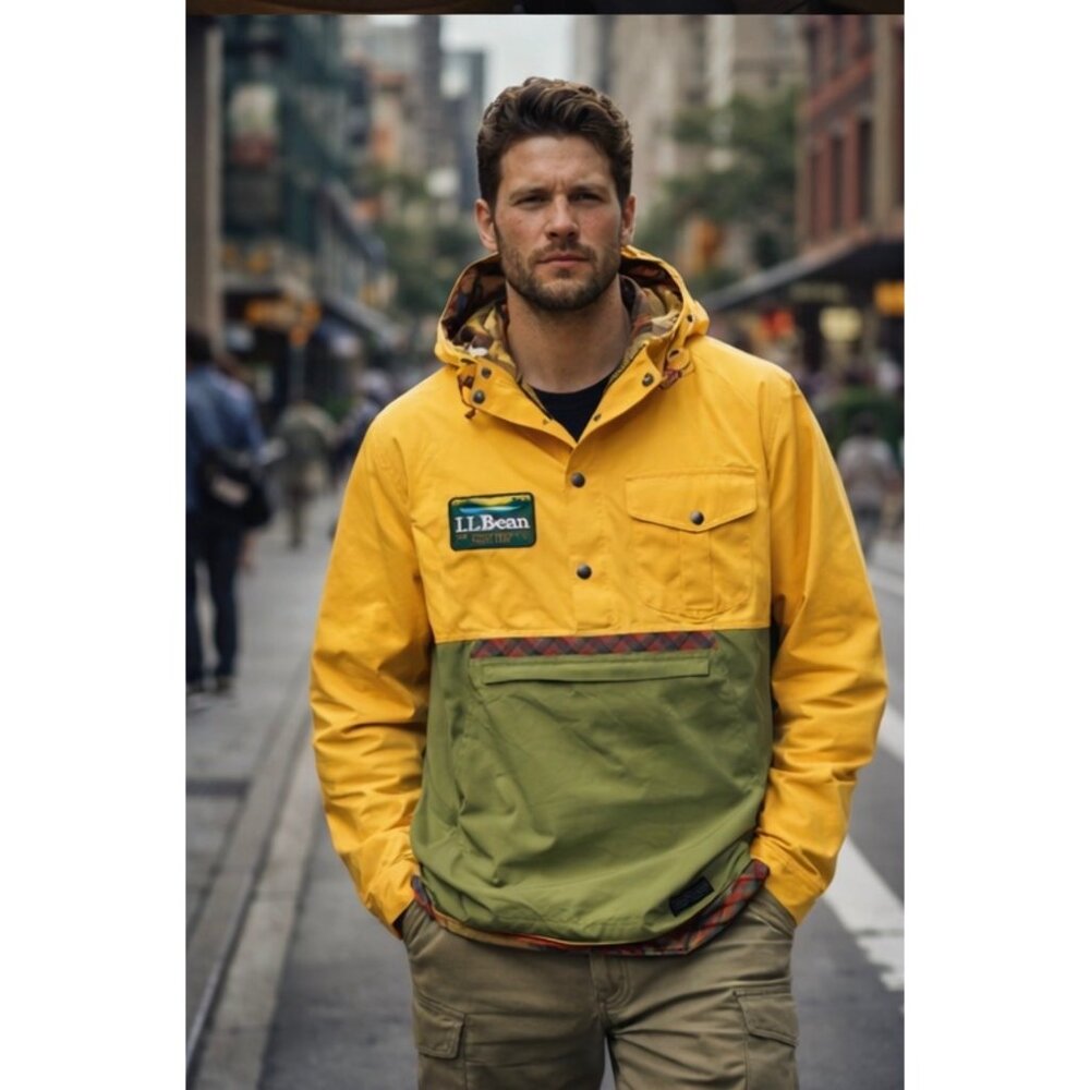 L L Bean X Todd Snyder Colorblock Anorak Jacket Size Medium New